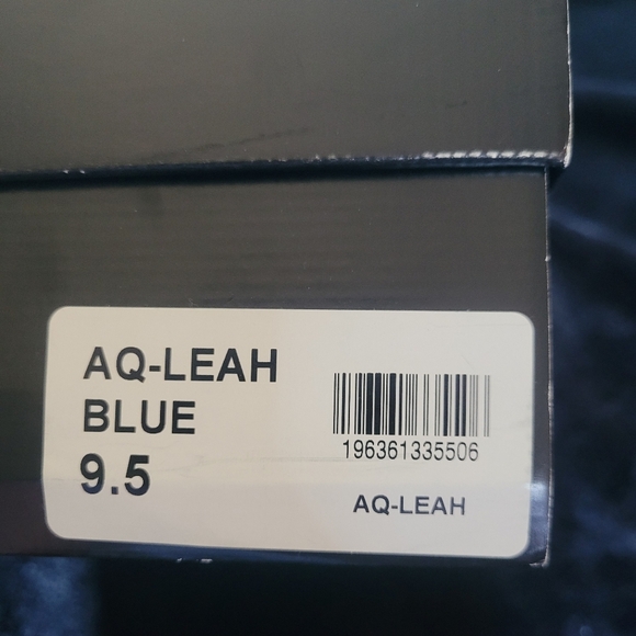 Aqua Blue Chunky Heels with Straps. NIB - Picture 7 of 8